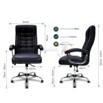 Poltrona LUXO IMPORTADA Concha Dupla Syncron – Couríssimo Preto – 30017 META Móveis para Escritório em Anápolis Presidente 17 Poltrona LUXO IMPORTADA Concha Dupla Syncron – Couríssimo Preto – 30017 META Móveis para Escritório em Anápolis Presidente 17