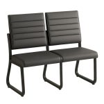 Sofanete para Escritório Estofada com 02 Lugares – TRIX – Pés PRETO – 35120 META Móveis para Escritório em Anápolis Cadeira Longarina Sofanete 10 Sofanete para Escritório Estofada com 02 Lugares – TRIX – Pés PRETO – 35120 META Móveis para Escritório em Anápolis Cadeira Longarina Sofanete 10