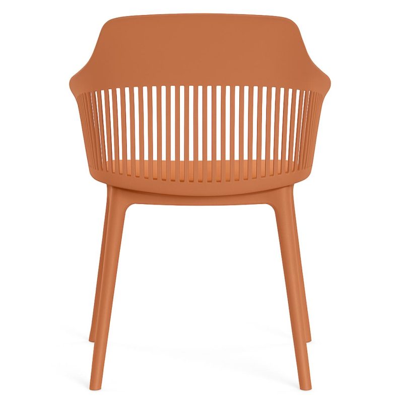 Cadeira Interlocutor MARCELA Polipropileno – COR CARAMELO – 37014 META Móveis para Escritório em Anápolis Cadeira Fixa Plástica 3